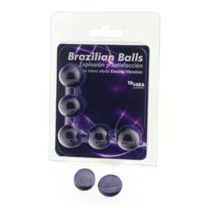 vVigoroso TALOKA - 5 BOLAS BRASILEIRAS GEL EMOCIONANTE EFEITO VIBRATÓRIO ELÉTRICO