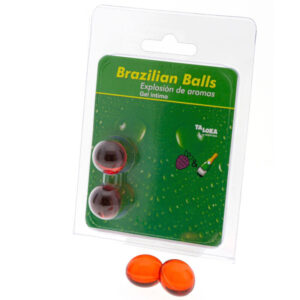 vVigoroso TALOKA - 2 BOLAS BRASILEIRAS MORANGOS E CHAMPANHE GEL ÍNTIMO