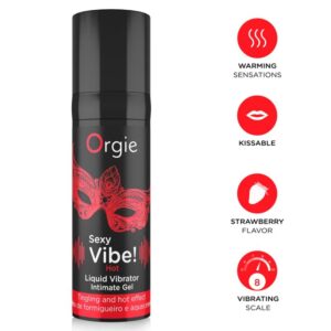 vVigoroso ORGIE - VIBRAÇÃO SEXY! VIBRADOR LÍQUIDO QUENTE E AQUECEDOR 15 ML