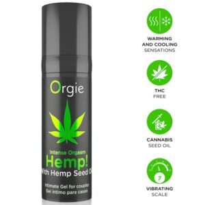 vVigoroso ORGIE - CÂNHAMO! ORGASMO INTENSO MÚLTIPLAS SENSAÇÕES GEL ÍNTIMO 15 ML