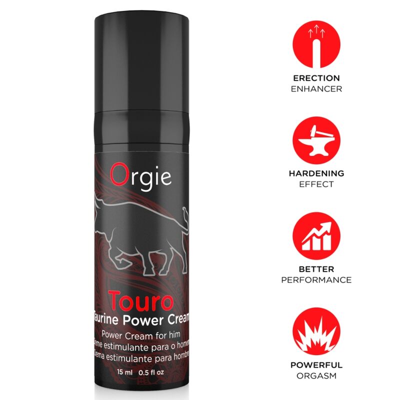vVigoroso ORGIE - CREME PARA AUMENTAR A EREÇÃO TOURO 15 ML