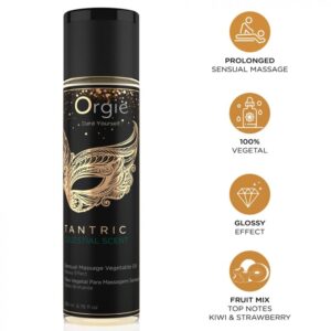 vVigoroso ORGIE - ÓLEO VEGETAL PARA MASSAGEM SENSUAL COM AROMA CELESTIAL TÂNTRICA 200 ML