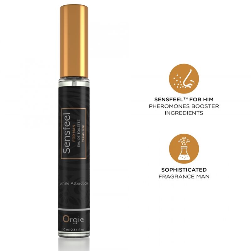 vVigoroso ORGIE - SENSFEEL FOR MAN EAU DE TOILETTE COM FERÔMONO - TAMANHO VIAGEM 10 ML