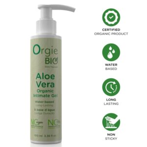 vVigoroso ORGIE - GEL ÍNTIMO À BASE DE ÁGUA ORGÂNICO COM ALOE VERA BIO 100 ML