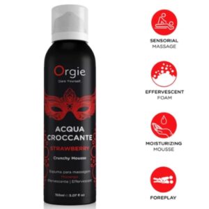 vVigoroso ORGIE - ACQUA CROCCANTE MOUSSE DE MASSAGEM CROCANTE DE MORANGO 150 ML