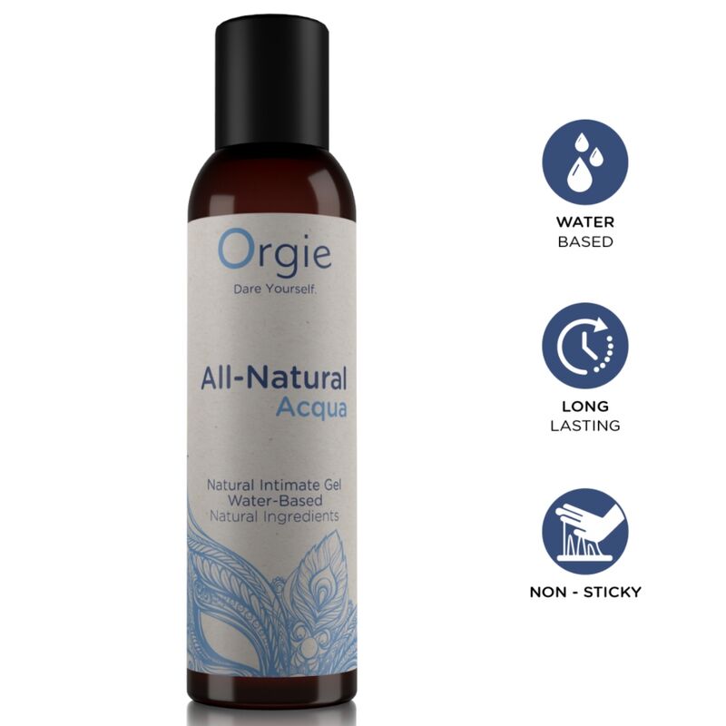 vVigoroso ORGIE - GEL ÍNTIMO 100% NATURAL À BASE DE ÁGUA 150 ML