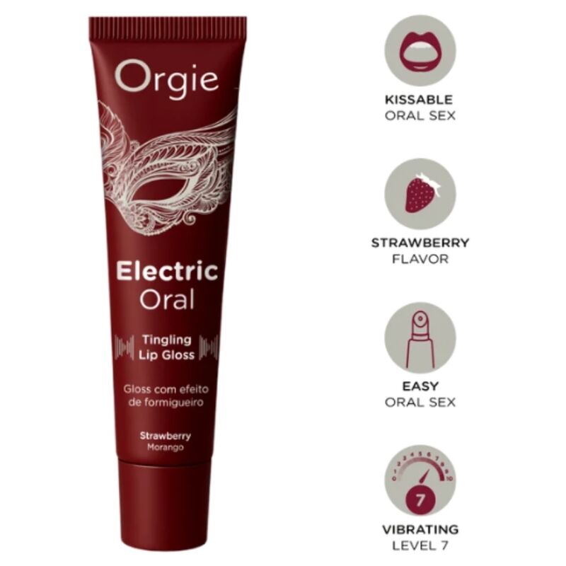 vVigoroso ORGIE - BRILHO LABIAL ORAL ELÉTRICO COM SENSAÇÃO DE FORMIGAMENTO 15ML