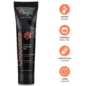 vVigoroso ORGIE - LUBRIFICANTE EM TUBO CHOCOLATE BEIJÁVEL GEL ÍNTIMO À BASE DE ÁGUA 100 ML
