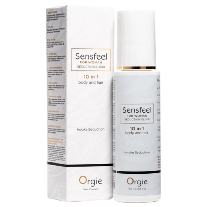 ORGIE - SENSFEEL ELIXIR DE SEDUÇÃO FEMININO 10 EM 1 PARA CORPO E CABELO 100 ML - Image 3