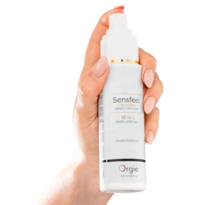 ORGIE - SENSFEEL ELIXIR DE SEDUÇÃO FEMININO 10 EM 1 PARA CORPO E CABELO 100 ML - Image 2