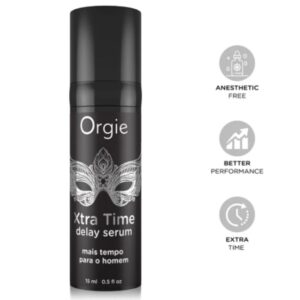 vVigoroso ORGIE - XTRA TIME SILICONE DELAY SERUM SEM ANESTÉSICO 15 ML