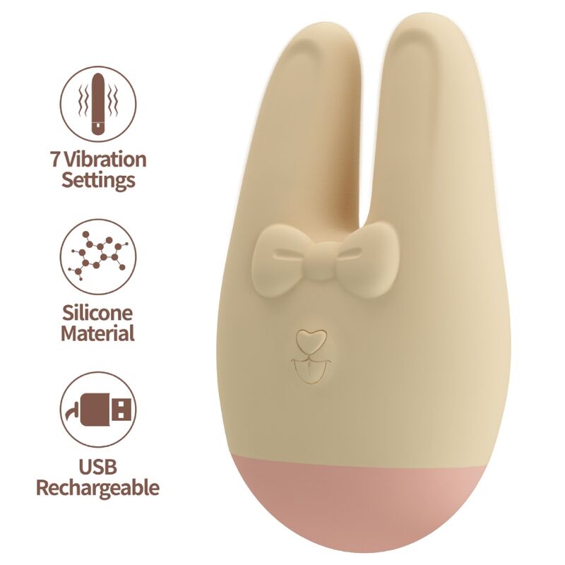 Vigoroso ROMANCE - BUNNY ESTIMULADOR EXTERNO COM 7 MODOS DE VIBRAÇÃO