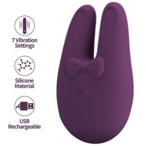 Vigoroso ROMANCE - BUNNY ESTIMULADOR EXTERNO COM 7 MODOS DE VIBRAÇÃO