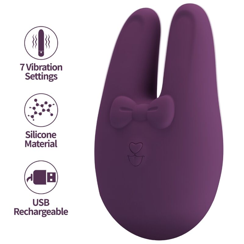 Vigoroso ROMANCE - BUNNY ESTIMULADOR EXTERNO COM 7 MODOS DE VIBRAÇÃO
