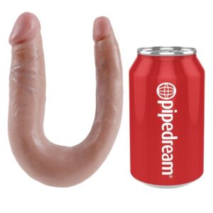 Vigoroso KING COCK - DILDO DE DUPLA PENETRAO 12.7 CM NATURAL