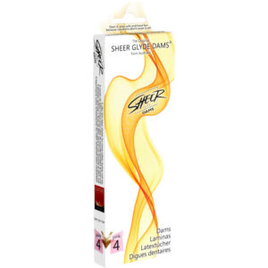 Vigoroso - SHEER GLYDE - DAMS LAMINAS LÁTEX SEXO ORAL MORANGO