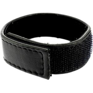 vVigoroso LEATHER BODY - CINTA DE COURO AJUSTVEL COM VELCRO PARA PÊNIS PRETO