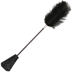 vVigoroso DARKNESS - CHICOTE DE PENA DE AMOR PRETO 56 CM