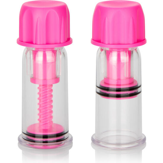 vVigoroso CALEXOTICS - VENTOSA DE SUCÇÃO DE MAMILOS VACCUM TWIST ROSA