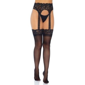 vVigoroso LEG AVENUE - MEIA OPACA GARTERBELT TAMANHO ÚNICO
