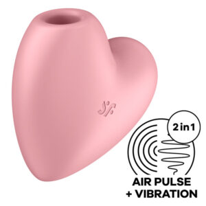 Vigoroso SATISFYER - CUTIE HEART ESTIMULADOR DE PULSO E VIBRADOR ROSA