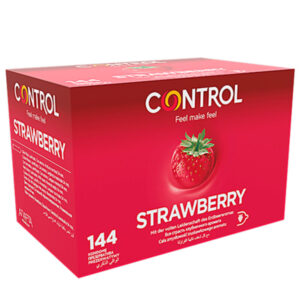 Vigoroso - CONTROL - PRESERVATIVOS ADAPTA MORANGO 144 UNIDADES