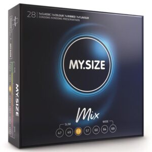 Vigoroso - MY SIZE - MIX PRESERVATIVOS 53 MM 28 UNIDADES