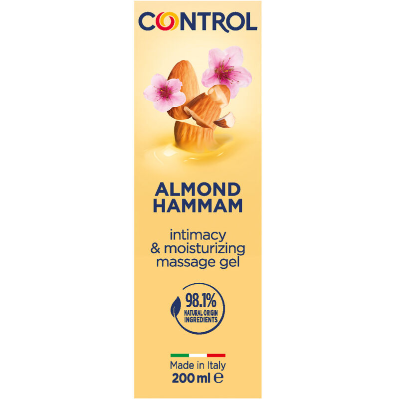 vVigoroso CONTROL - GEL DE MASSAGEM HAMMAM DE AMÊNDOA 3 EM 1 200 ML