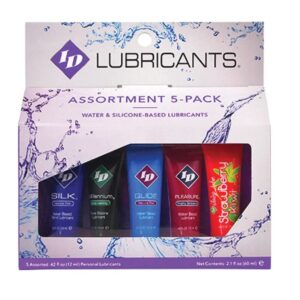 vVigoroso ID JUICY LUBE - PACOTE DE TUBO DE LUBRIFICANTE 5X ASSORTED 12 ML