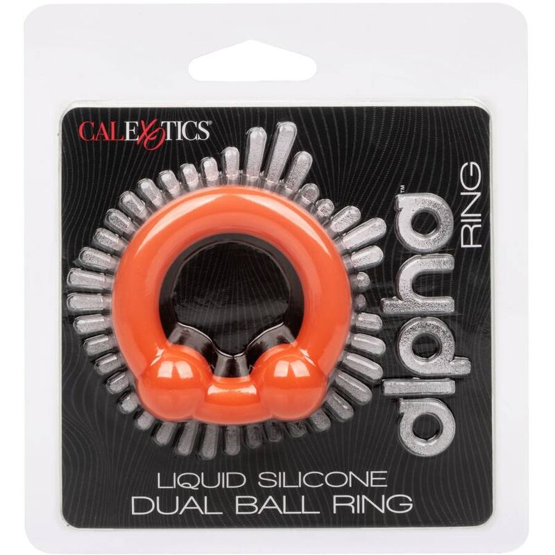 CALEXOTICS - ALPHA ANEL DE BOLA DUPLA LARANJA - Image 2