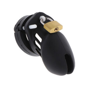 vVigoroso HIDDEN DESIRE - EXTREME CASTIDADE GAIOLA DE SILICONE TAMANHO S PRETO