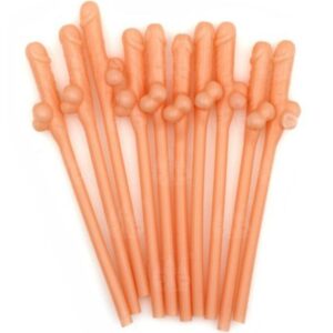 vVigoroso DIABLO PICANTE - 10 CANUDOS EM FORMATO DE PÊNIS