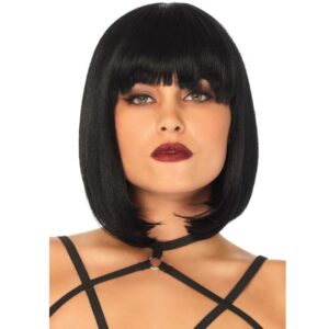 vVigoroso LEG AVENUE - PERUCA BOB CURTA NATURAL PRETA