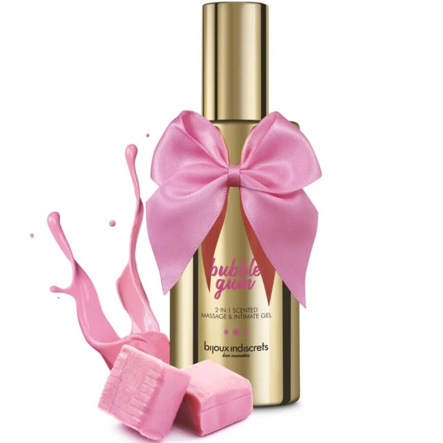 BIJOUX INDISCRETS - GEL DE MASSAGEM E ÃNTIMO 2 EM 1 COM PERFUME DE CHICLETE 100 ML - Image 2