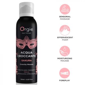vVigoroso ORGIE - ACQUA CROCCANTE SAKURA MOUSSE DE MASSAGEM CROCANTE 150 ML