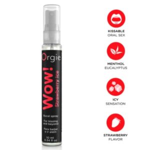 vVigoroso ORGIE - UAU! SPRAY BUCAL DE MORANGO GELADO 10 ML