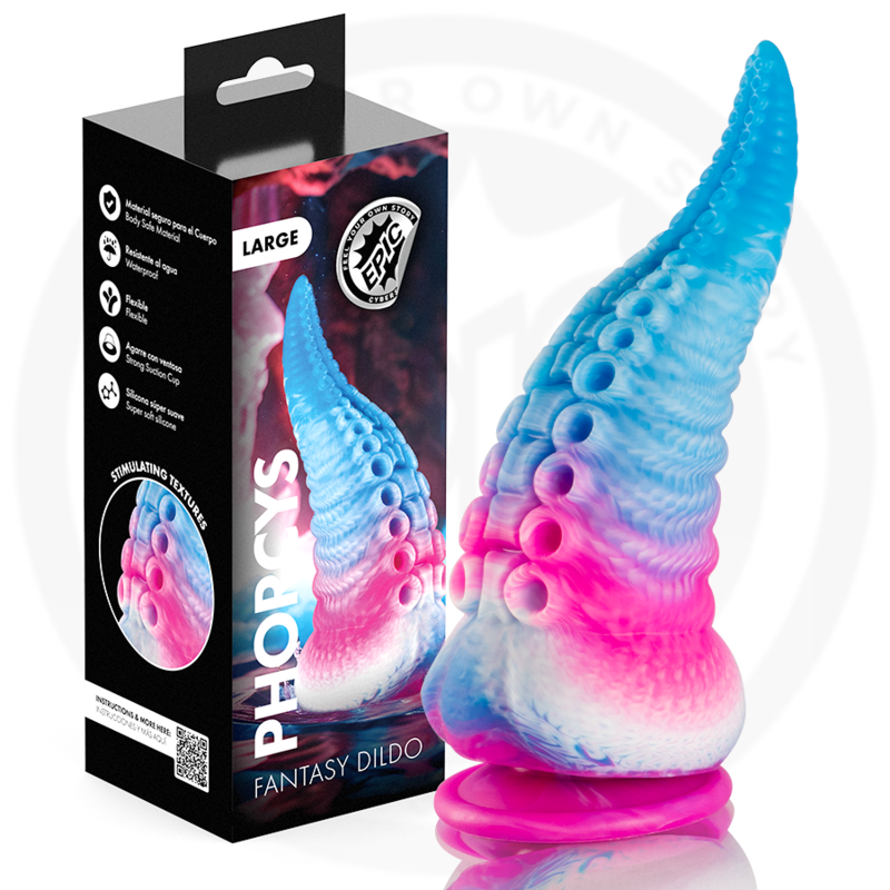 Vigoroso EPIC - PHORCYS DILDO COM TENTÁCULOS AZUIS TAMANHO GRANDE