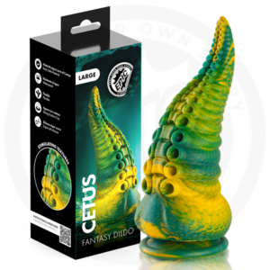 Vigoroso EPIC - DILDO COM TENTÁCULOS VERDES DE CETUS - TAMANHO GRANDE