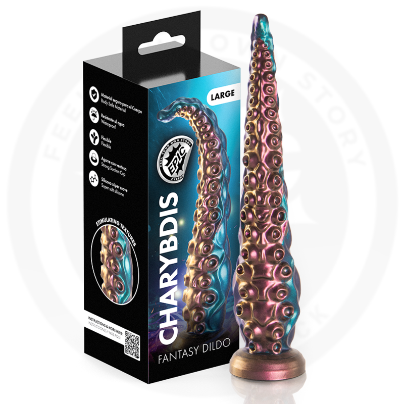Vigoroso EPIC - DILDO DE TENTÁCULOS DE CARÍBIS TAMANHO GRANDE