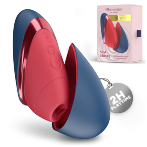 Vigoroso WOMANIZER - NEXT LIBERTY 3D PLEASURE AIR CLITORIAL STIMULATOR BLUE/RED