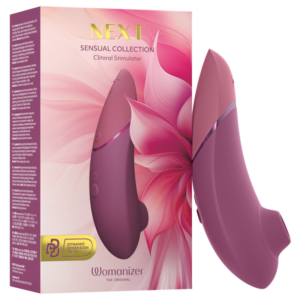 Vigoroso WOMANIZER - NEXT SUCTION CLITORIAL STIMULATOR 14 NÍVEIS DE INTENSIDADE ROSA ESCURO