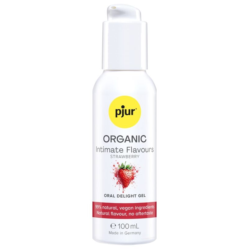 vVigoroso PJUR - GEL ORAL DELICIOSO COM SABORES ÍNTIMOS DE MORANGO ORGÂNICOS 100 ML