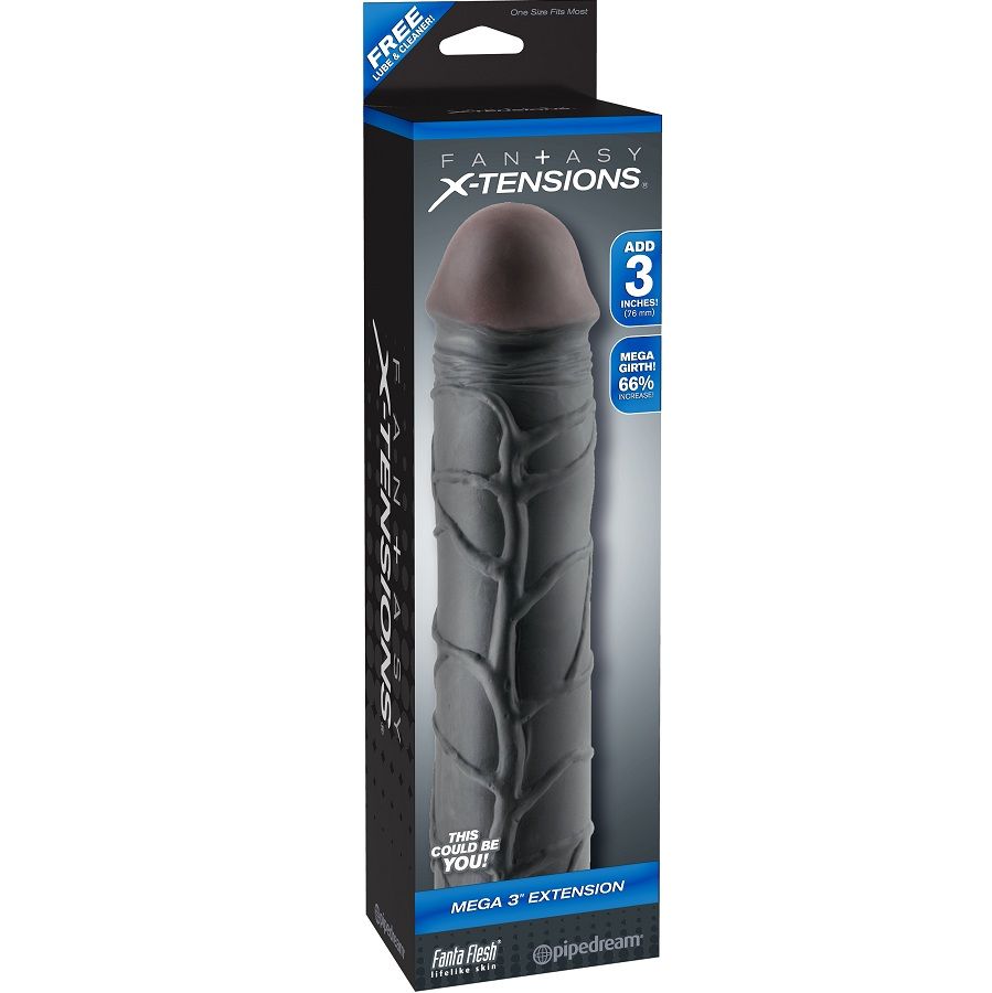 Vigoroso FANTASY X- TENSIONS - EXTENSÃO MEGA 3 PRETA