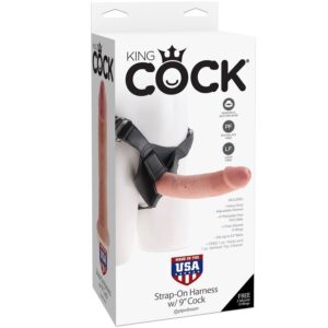 Vigoroso KING COCK - HARNESS COM PÊNIS NATURAL REALISTA 22