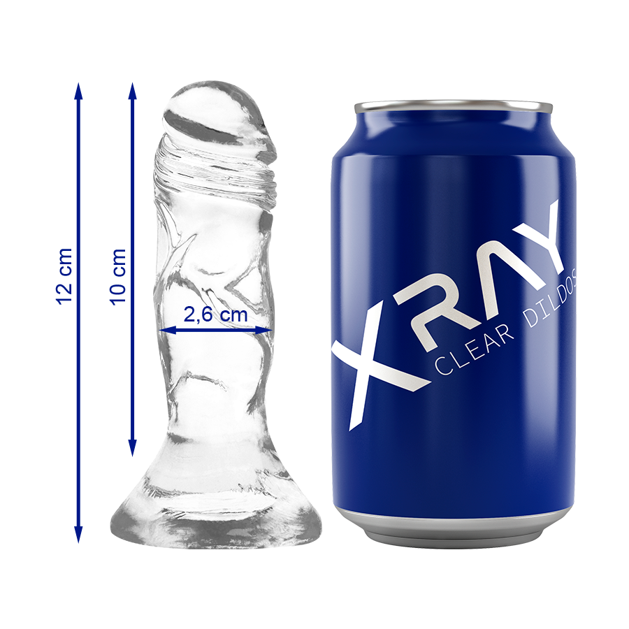 Vigoroso X RAY - DILDO TRANSPARENTE 12 CM -O- 2.6 CM